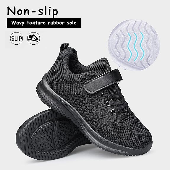 SoftFlow Boys Girls Sneakers Kids Shoes Unisex Lightweight Breathable Athletic Running Tennis Fitness Shoes for Toddler/Little Kid/Big Kid