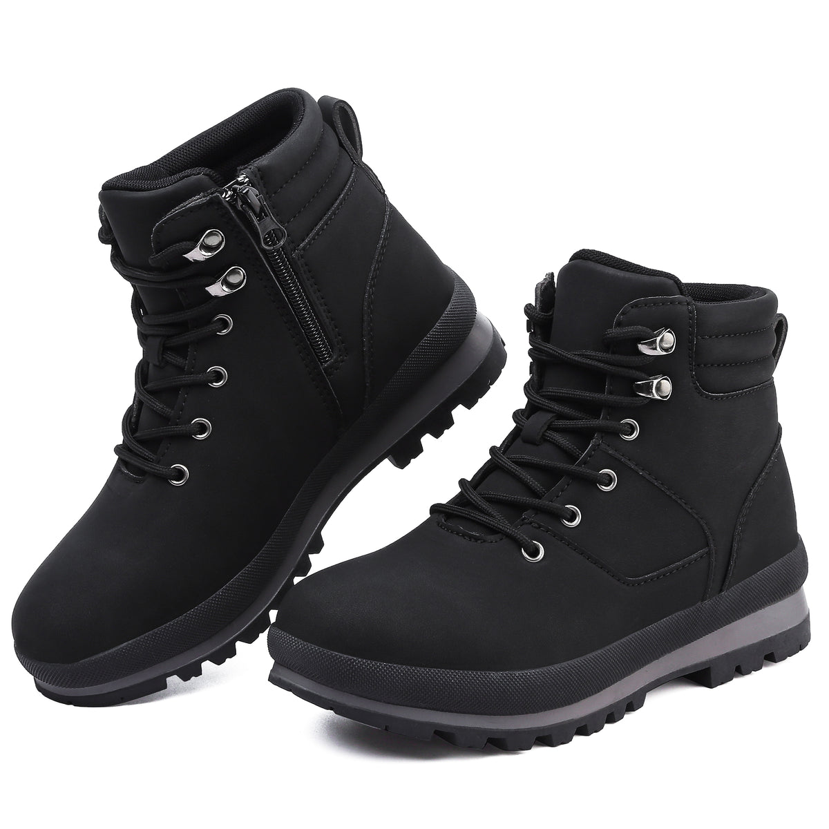 Walking Boots Womens Work Ankle Hiking Boot Waterproof Mid Calf Boots Lace up lightweight Non-Slip Outdoor Trekking
