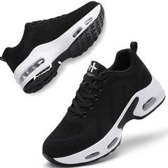 【Hanani】Womens Orthopedic Trainers Running Shoes Air Cushion Athletic Sports Lightweight Tennis Walking Sneakers Casual Mesh Breathable Ladies Fashion Plantar Fasciitis Jogging Shoes