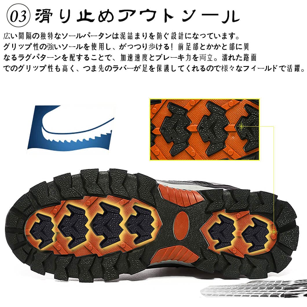 [RDGO] メンズ トレッキングシューズ ハイキングシューズ 登山靴 アウトドアシューズ 防滑 ローカット ウォーキングシューズ 防水 大きいサイズ 幅広 スニーカー