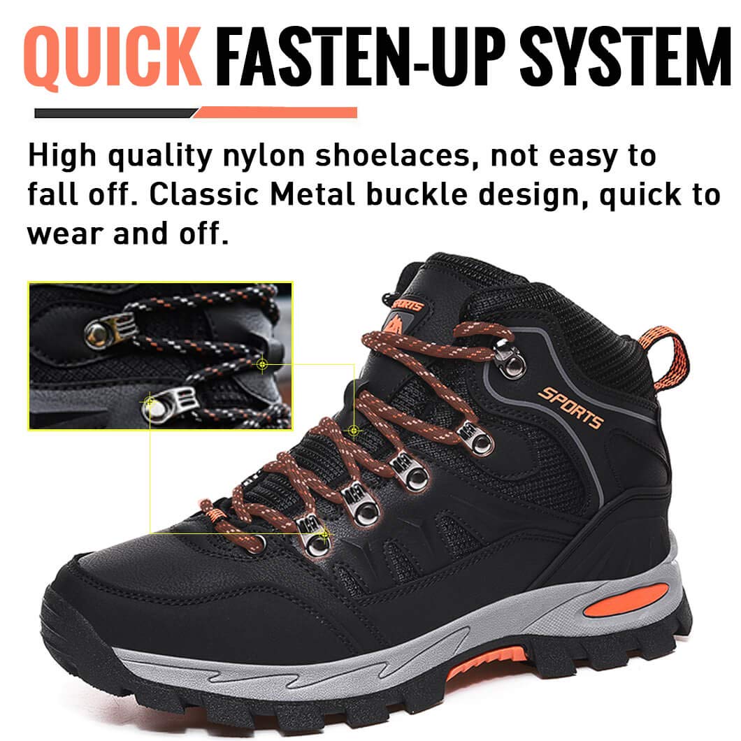 GoodValue Mens Hiking Boots Waterproof Womens Hiking Shoes Backpacking Ladies Lightweight Trekking Shoes Trail Mountaineering Outdoor Climbing Camping Walking Boots