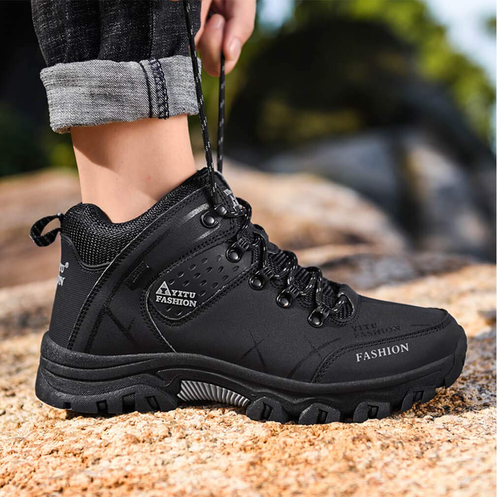 [RDGO] メンズ トレッキングシューズ ハイキングシューズ 登山靴 アウトドアシューズ 防滑 ローカット ウォーキングシューズ 防水 大きいサイズ 幅広 スニーカー